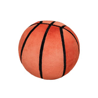 Cute Cartoon Stuffed Ball Fuzzy Basketball-Shaped Stuffed Toy Collectible for Decoration