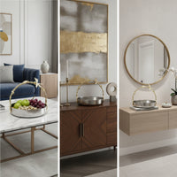 Decorative Tray with Branch Handle Versatile Stainless Steel Tray with Handle Platter Freestanding Sturdy for Hosts