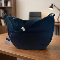Travel Bag and Tote Bag for School, Oval Oxford Cloth Shoulder Bag for Work, Crossbody Bag with Shoulder Strap, Casual Bag for Men and Women