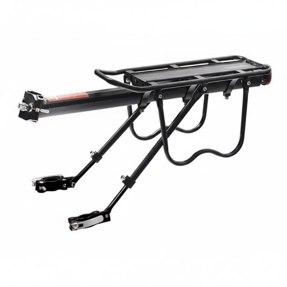 Side Protection Rails Cycle Rear Rack Includes Reflector Mountain Bike Cargo Rack Aluminum Alloy for Cyclists, Commuters, Commuting