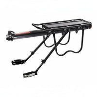 Side Protection Rails Cycle Rear Rack Includes Reflector Mountain Bike Cargo Rack Aluminum Alloy for Cyclists, Commuters, Commuting