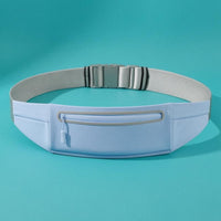 Adjustable Running Waist Bag Buckle Closure Sports Waist Bag Slim Running Fanny Pack Side Compartments for Runners, Fitness Users, Exercise