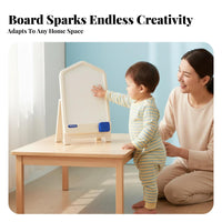 Easy to Clean Kids Drawing Board Material Toddler Standing Art Easel Rounded Corners Erasable Doodle Board Portable for Toddlers, Preschoolers, Girls, Playroom, Preschool, Bedroom, Daycare