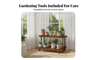 Anti Multi-Tier Ladder Shelf Indoor & Outdoor Use A-Frame Leaning Shelf Floor-Standing Plant Stand Freestanding for Succulent Collectors, Homeowners, Balcony, Living Room, Garden, Bedroom