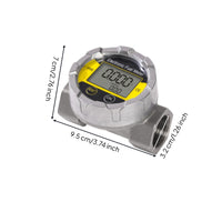 Battery Powered Digital Turbine Rate Gauge Accurate Turbine Rate Gauge with LCD Display Calibrated Reliable for Workshop