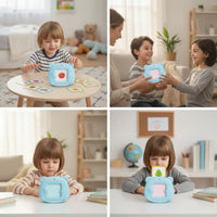 Interactive Flashcard Reader with Cards Portable Language Learning Toy Audio Bilingual Learning Toy Child-Centered for Travel