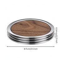 3 Pieces Round Coaster Circular-Edged Table Accessory Easy to Clean Household Accessories