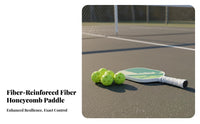 Pickleball Paddle Ergonomic Grip Fiberglass Pickleball Racket Cellular Center Paddle Large Sweet Area Long-Lasting