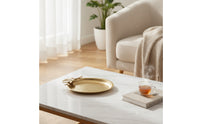 Copper Tray with Handle Decorative Tray with Handle Easy to Clean for Coffee Table, Vanity