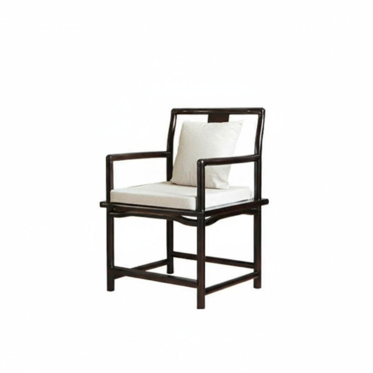 New Chinese design Unfinished Z-Shaped Armchair Modern Design Upholstered Dining Armchair sturdy Wood Legs Indoor Furniture DIY Finish for Interior Designers, Homeowners, Business Owners, Office, Living Room, Reception Area, Kitchen