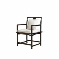 New Chinese design Unfinished Z-Shaped Armchair Modern Design Upholstered Dining Armchair sturdy Wood Legs Indoor Furniture DIY Finish for Interior Designers, Homeowners, Business Owners, Office, Living Room, Reception Area, Kitchen
