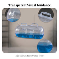 Transparent Portable Training Weight Bag Foldable Cylindrical Exercise Water Bag