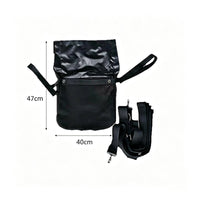 Waterproof Horse Manure Bag Wear-Resistant Horse Droppings Bag Black Saddle Poop Catcher Harness Straps