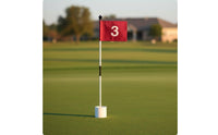 Putting Cup Set Easy to See Putting Flag Set Lightweight Athletic Gear for Driving Range