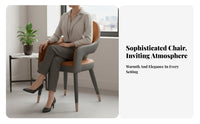Light Luxury Upholstered Side Chair Modern Design Household Furniture multipurpose Ergonomic Backrest for residents, Restaurant Owners, Interior Designers, Dining Room, Kitchen, Waiting Area, Bedroom