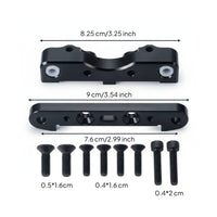 Lower Damping System Arm Mount Easy to Install Front Rear Damping System Bracket Set RC Parts for Rough Terrain, Bashing