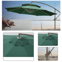 Cantilever Patio Umbrella Large Shade Area Offset Patio Umbrella Stable for Yard, Balcony, Commercial Seating Areas