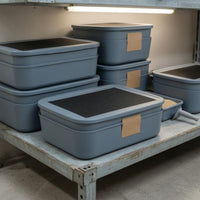 Mesh Lid Box Separate Compartments Double-Layer Breeding Box Mealworm Container Plastic Mesh Breeding Container