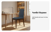 Modern Design Upholstered Backrest Chair Breathable Upholstered Side Chair Versatile Use Kitchen Seat Easy to Clean for Homeowners, Families, Restaurant Owners, Dining Room, Home