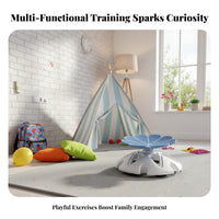 Kids Sensory Swivel Chair Smooth 360° Rotation Rotating Seat for Balance Training Anti-Slip Base Balance Training Chair for Young Children, Indoor