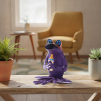 Metal Frog Statue Whimsical Metal Frog Ornament Animal Figurine Decorative for Gardeners, Collectors