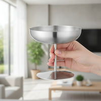 Dessert Cup with Stem Metal Stemmed Ice Sundae Bowl Polished Stainless Steel Dessert Bowl for Hosts, Home, Parties, Cafes