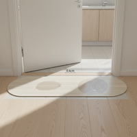 Japanese Style Diatomaceous Earth Absorbent Kitchen & Bath Mat, Non-Slip Quick Dry Floor Mat