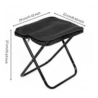 Foldable Portable Folding Stool Lightweight Folding Stool Compact Camp Seat Stable for Fishing
