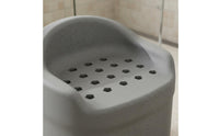 Stable & Sturdy Elderly Shower Chair With Drainage Holes Elderly Bath Chair Easy to Clean Expanded Polypropylene Bathroom Stool Tool-Complimentary Assembly for Disabled