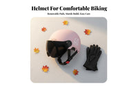 Electric Bike Helmet 3C Certified with Visor Four-Season Secure Headwear for Men, Motorcyclists, Commuting, Daily Travel, Outdoor
