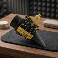 Coiled Braided Cord Ligature Gold-Tone Screw Clamp Ligature Adjustable Screws Mouthpiece Component Clamp Compact
