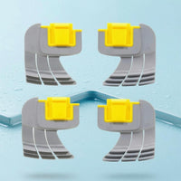 4 Pieces Ribbed Fins MX8 MX6 Cleaner Brush Yellow Connector Pool Cleaner Brand Replacement Brush Gray Plastic
