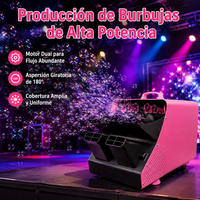 Professional Bubble Machine, Wireless Remote Control, 120 Minutes Continuous Operation, For Parties, Weddings, Kids Events
