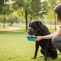 Metal Dog Muzzle Allows Panting Wire Dog Muzzle Comfortable Padding