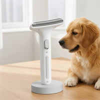 Pet Grooming Comb with Release Button Self-Cleaning Undercoat Rake Ergonomic