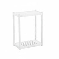 Movable with casters C-Shaped Rolling Table Multi-Functional Storage Rack Space-Saving Household Furniture long-lasting and Sturdy for Apartment Dwellers, Home Workers, Students, Living Room, Small Spaces, Bedroom, Balcony