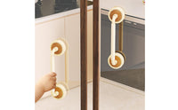 Suction Cup Door Handle Vintage Design Drill Cabinet Handle Repositionable Removable Sliding Door Pull for Kids, Washroom, Kitchen, Refrigerator
