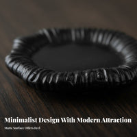 Matte Finish Sculptural collect-all Minimalist aesthetic Irregular Shaped Dish Functional Decor Display Tray distinctive Shape for Design aficionados, Gift Givers, Entryway, Dressing Table, Bedroom, Desktop