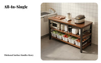 Multi-Tier Utility Shelf Thickened Countertop Kitchen Rack Heavy Duty Industrial Kitchen Shelf for Home Cooks, Homeowners, Pantry, Dining Room