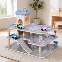 Toy Car Parking Garage with Elevator 3-Level Toy Car Parking Garage Playset Pretend Play Pastel for Children, Playroom, Nursery