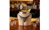 Leopard-Print Bikini-Shaped Cup with Stainless Steel Liner Double-Wall Bikini Cup Insulated Vessel Compact for Party Hosts, Home Bar Owners, Parties, Themed Restaurants