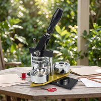 Heart-Shaped Button Maker Machine Manual Heart Button Maker Machine Desktop for Crafters, Hobbyists, Craft Studios, Classrooms
