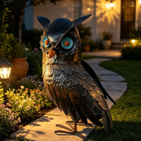 Figurine Decorative Statue Handcrafted Metal Bird Sculpture for Homeowners, Porch