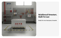 Fire Fighting Sandbox Thickened Stainless Steel Sand Bin Rust-Resistant Fire Sand Storage Box for Industrial Workers, Oil Depots Plants, Schools