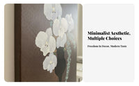 Toasted-Brown Aesthetic Decorative Art Luxurious Floral Design Flower Painting High-Resolution Print Floral Wall Decor for Living Room