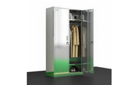 Stainless Steel Locker Rust-Resistant Multiple-Door Metal Cabinet Ventilated Design Employee Storage Cabinet for Employees, Cleanroom, Changing Room