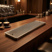 stainless steel Beer Drips Tray Raised Rims Serving Ware Rounded Corners