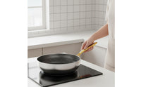 stainless steel Frying Pan Multi-Cooktop Compatible Skillet Flat Bottom Wok Professional Cookware for Kitchen