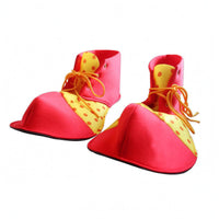 Dotted Clown Shoes Orange Ties Red Clown Shoes Black Sole Costume Item Cotton