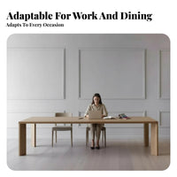 Long Rectangular Dining Table Modern Design Rectangular Dining Table Minimalist design Meeting Room Furniture for Business Owners, Kitchen, Event location